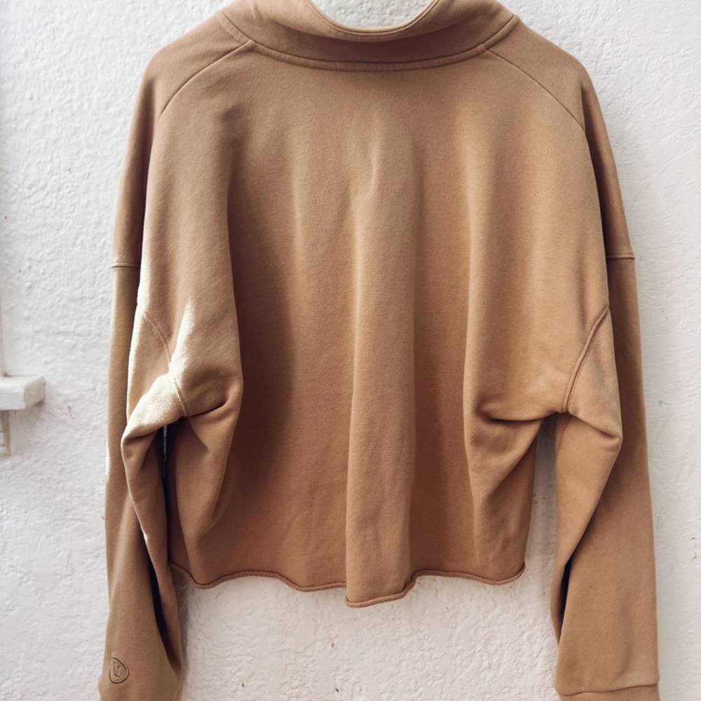 Vuori Sedona Polo Sweatshirt in Beige Sz S - Picture 4 of 5